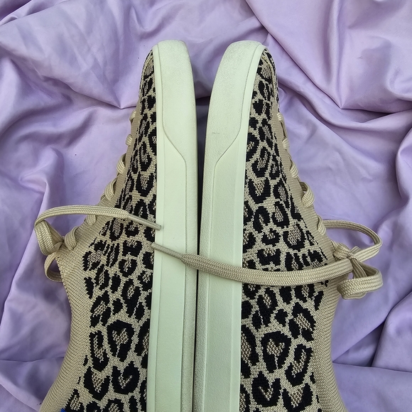 Rothys Tan and Black Print Women's Sneakers - Picture 6 of 7